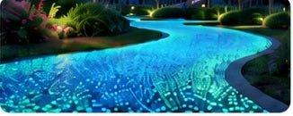 Luminous pavement application