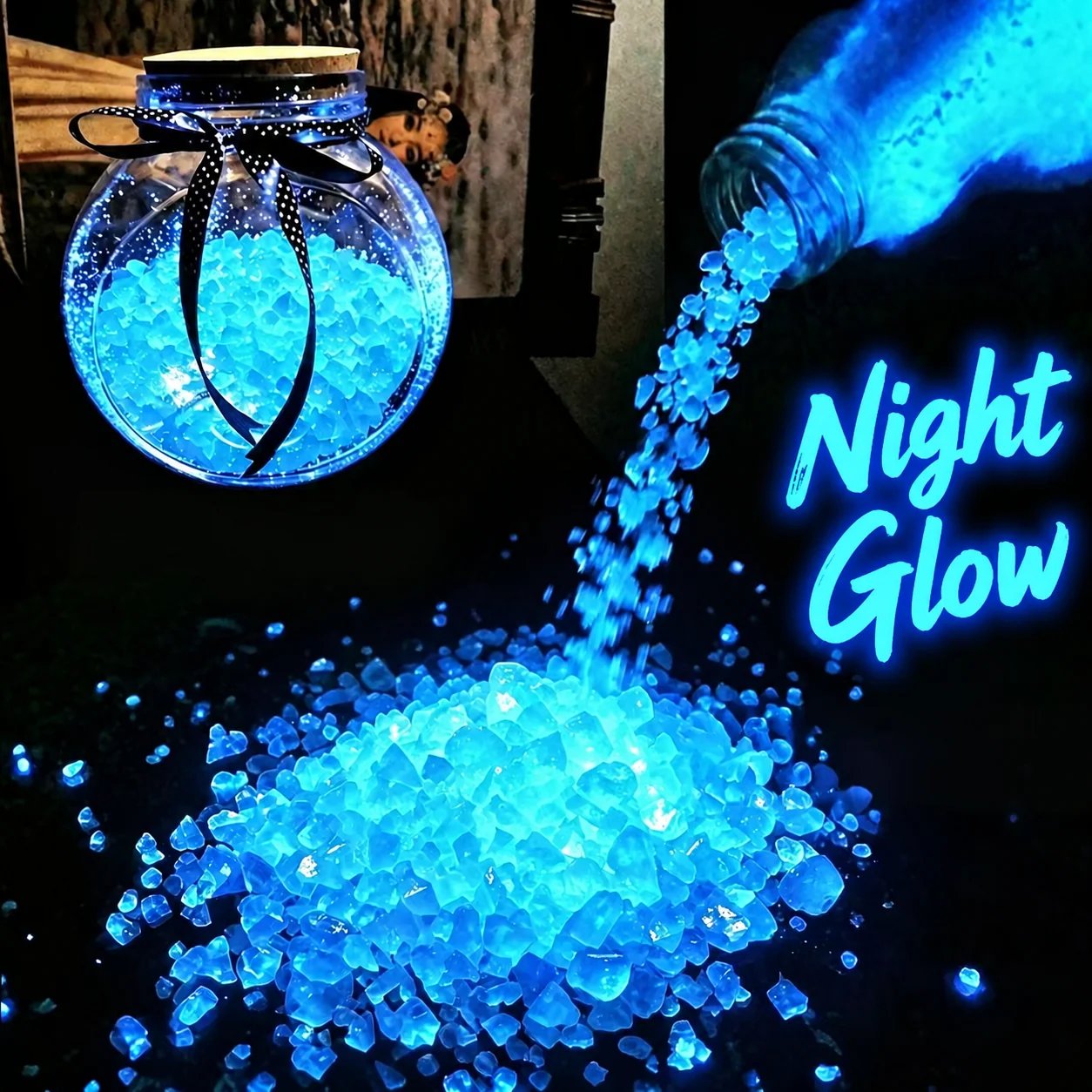 Glow in the Dark Resin Granules | Photoluminescent Decorative Granules
