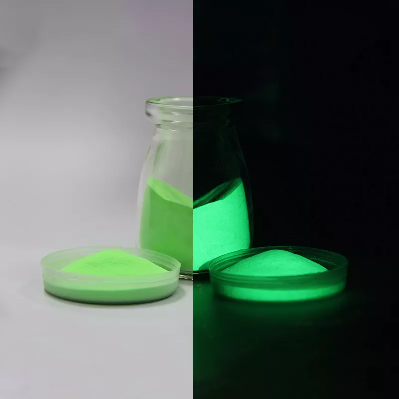 Long-Lasting Yellow-Green Photoluminescent Powder