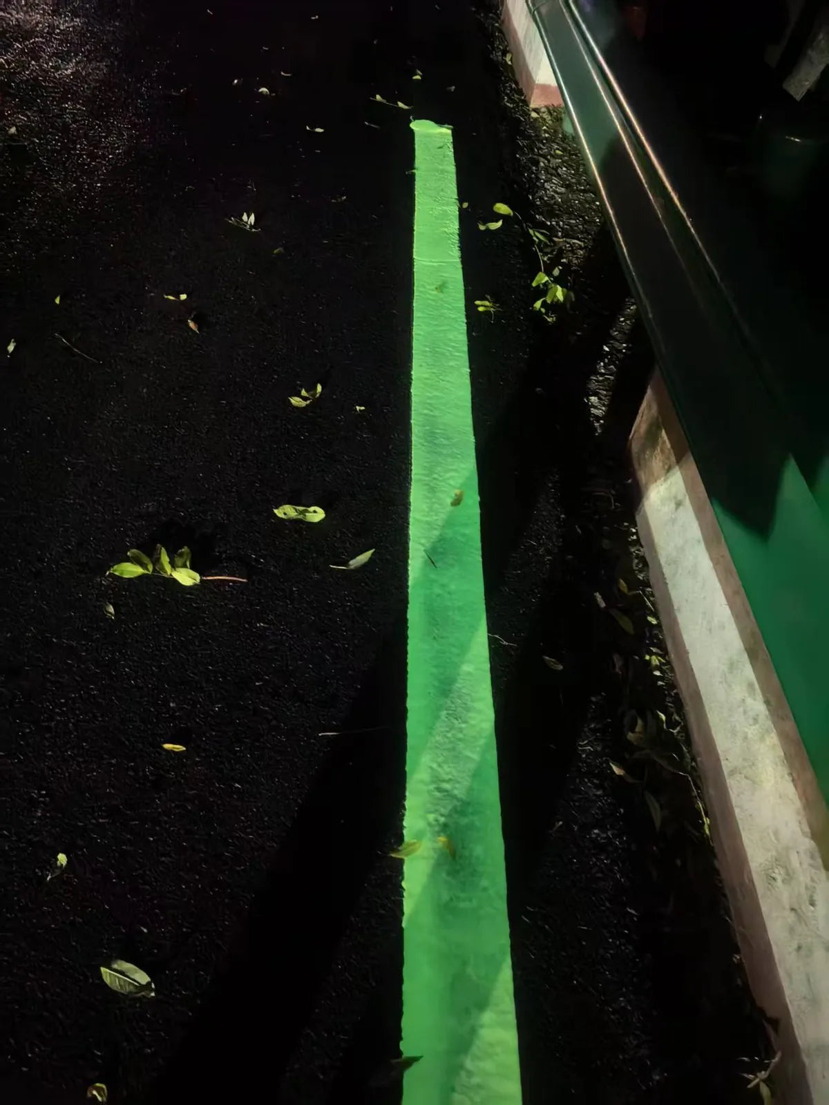 Night glow coating route