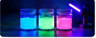 Anti-counterfeit glow powder solution