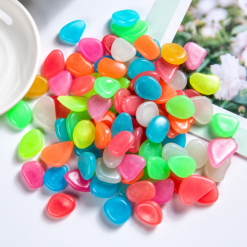 Multicolor Glow Stones for Garden, Aquarium and DIY Decoration