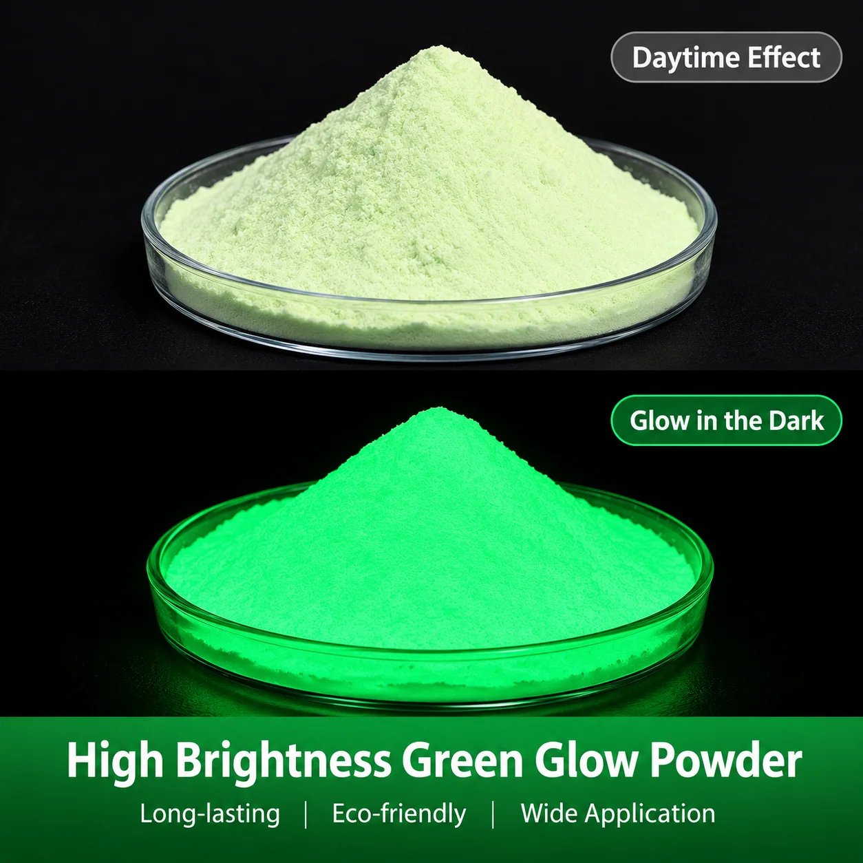 High Brightness Yellow-Green Glow Powder | Photoluminescent Pigment