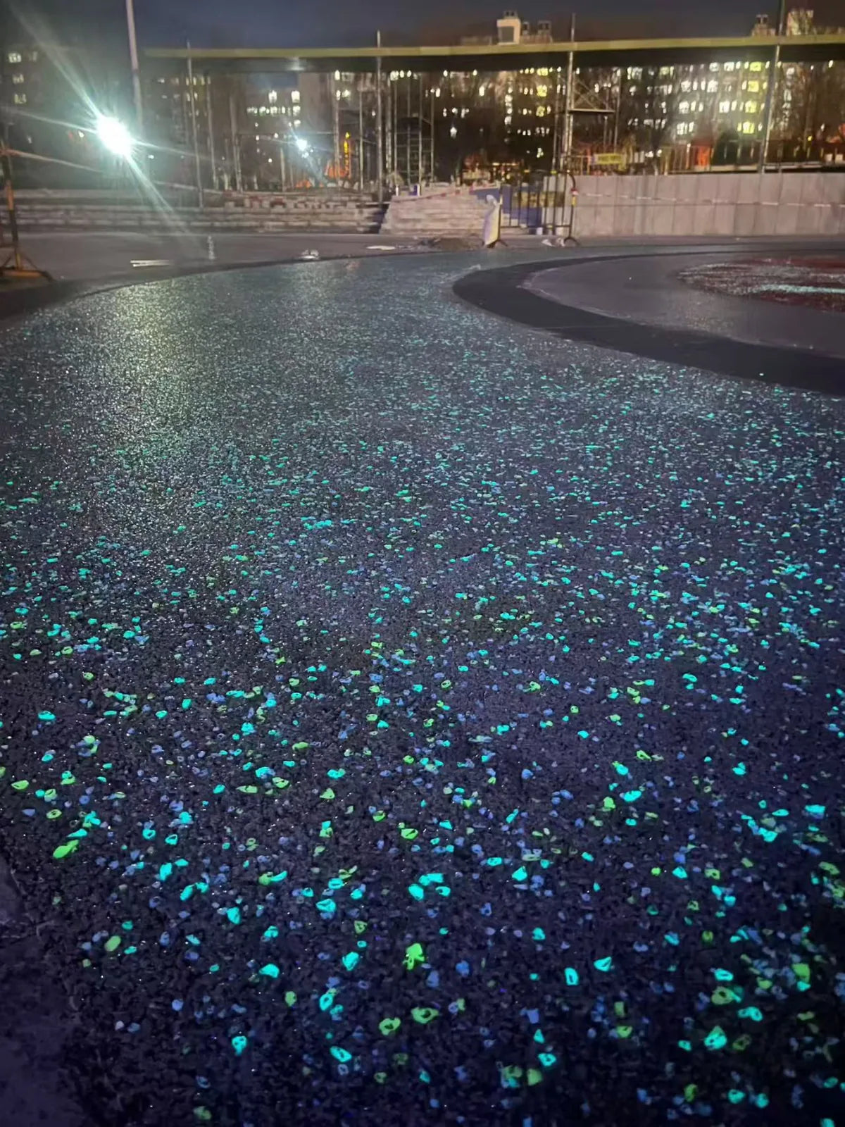 Glow stone pavement