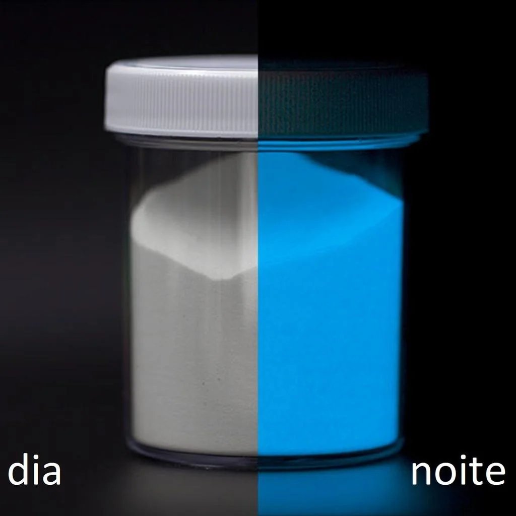 Long-Lasting Blue Photoluminescent Powder