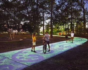 Photoluminescent Aggregate for Bike Paths: Design Guide