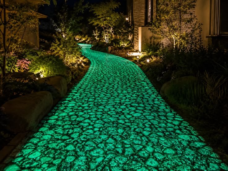 Glow in the Dark Stone Pavement: Creating Magical Night Landscapes