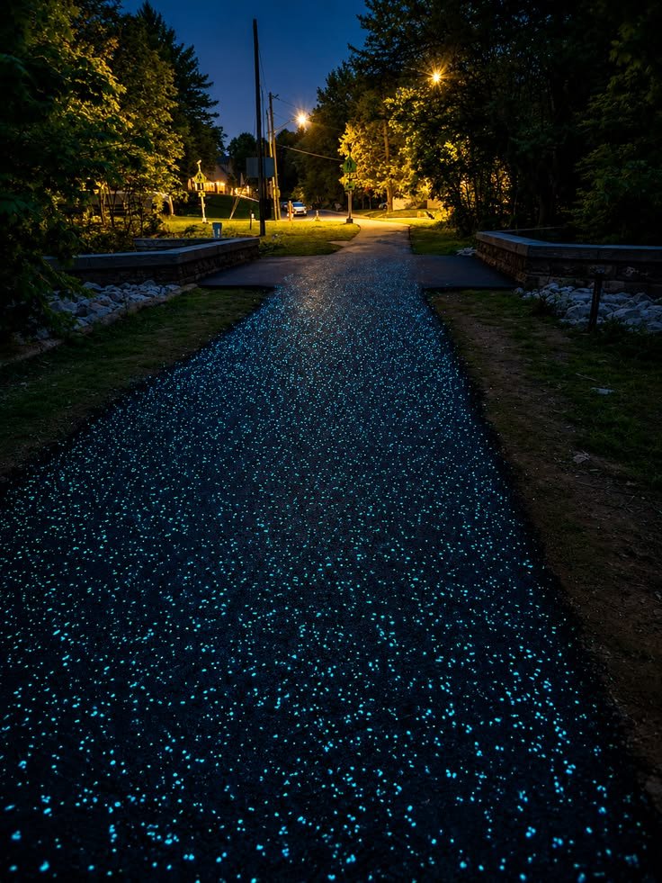 Glow in the Dark Stone Pathway | Luminous Landscape Ideas