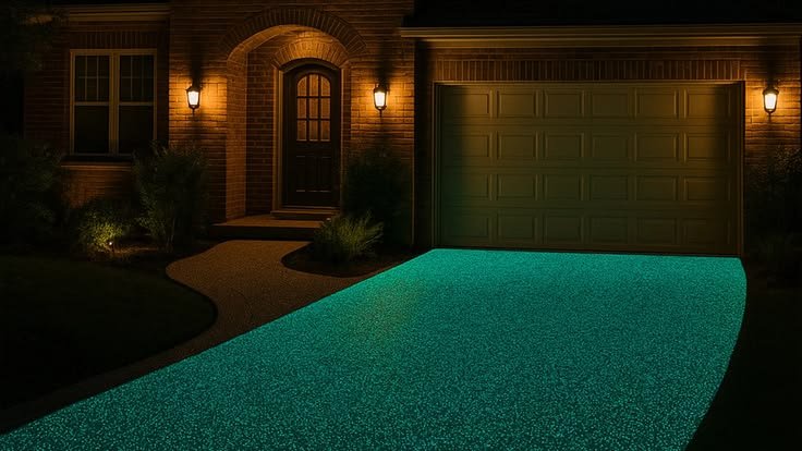 Glow in the Dark Resin Bound Driveway | Photoluminescent Paving Ideas