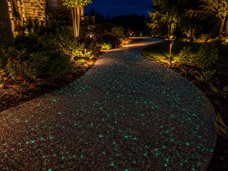 Luminous Stone Pathway | Glow-in-the-Dark Garden Walkway