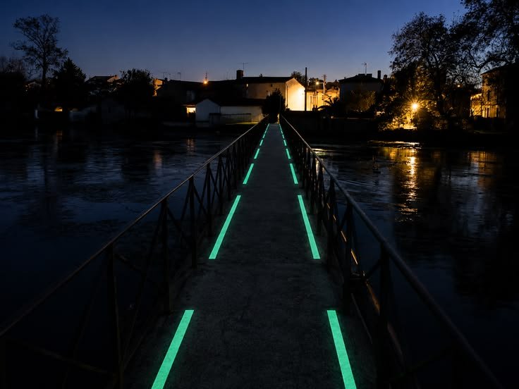 Glow-in-the-Dark Walkway | Luminous Pathway Design